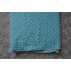 Garanimals Aqua Blue Baby Blanket Flannel Receiving White Polka Dot Security